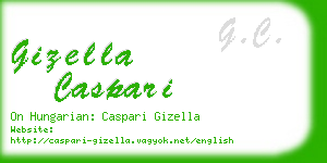 gizella caspari business card